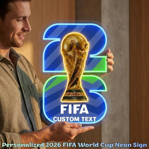 Letrero de neón personalizado de la Copa Mundial - Filadelfia