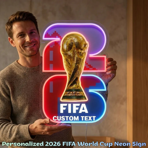 Letrero de neón personalizado de la Copa Mundial - San Francisco