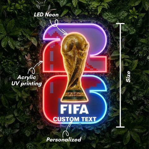 Letrero de neón personalizado de la Copa Mundial - San Francisco