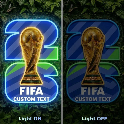 Letrero de neón personalizado de la Copa Mundial - Filadelfia