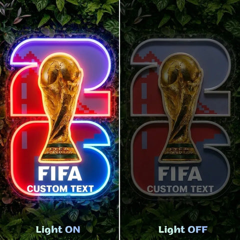 Letrero de neón personalizado de la Copa Mundial - San Francisco