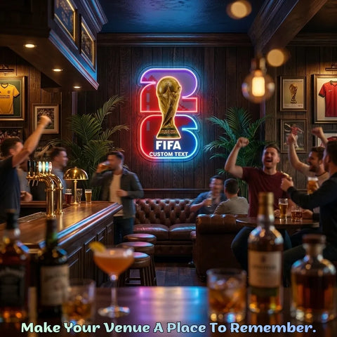 Letrero de neón personalizado de la Copa Mundial - San Francisco