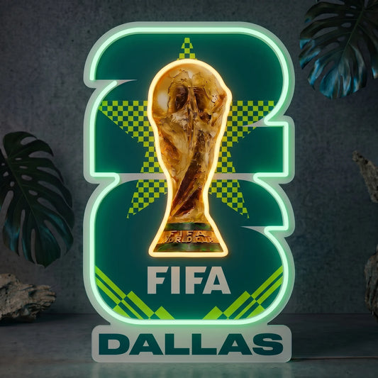 Dallas 2026 FIFA World Cup Neon Sign