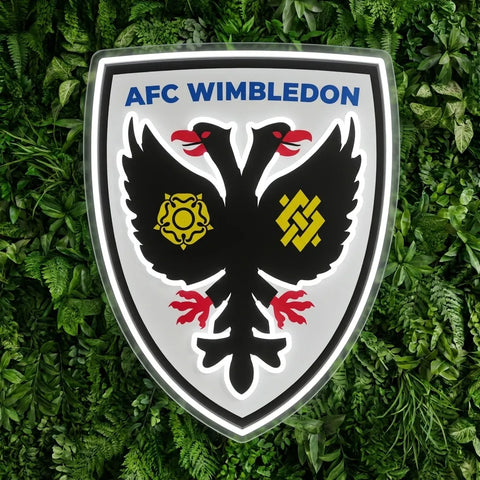 AFC Wimbledon Crests Neon Sign