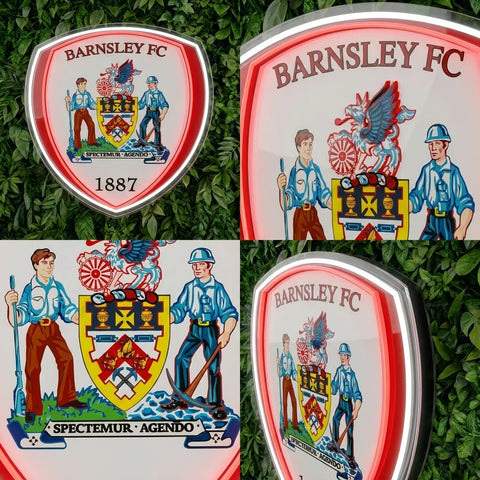 Barnsley FC Crests Neon Sign