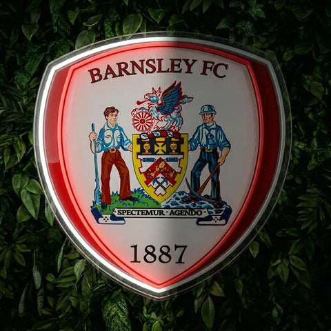 Barnsley FC Crests Neon Sign
