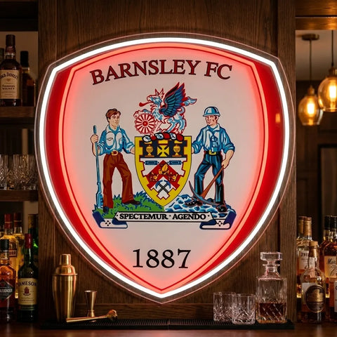 Barnsley FC Crests Neon Sign