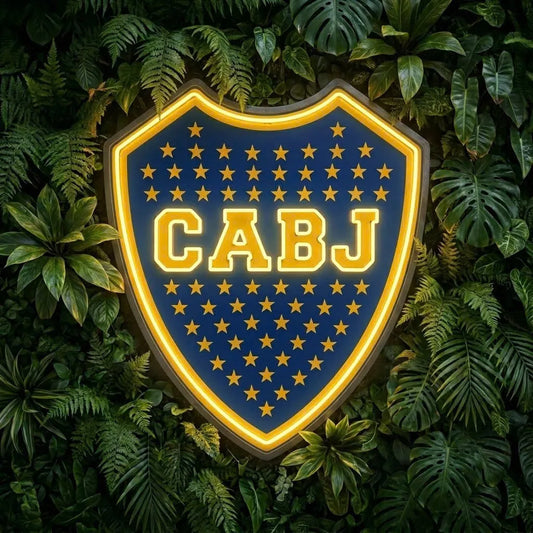 Letrero de neón de Boca Juniors