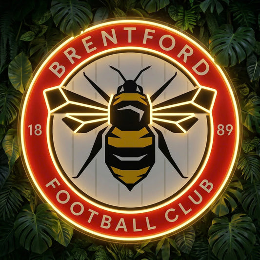 Letrero de neón de Brentford