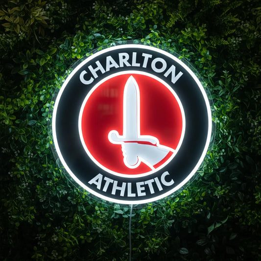 Luz de neón del Charlton Athletic