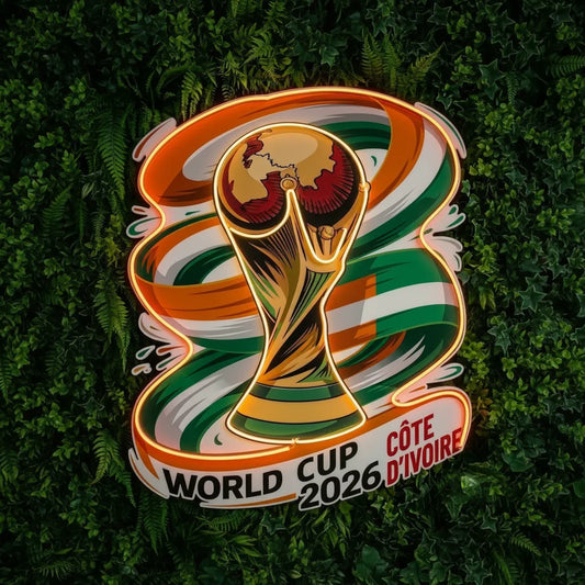 Côte d'Ivoire National Team Neon Sign