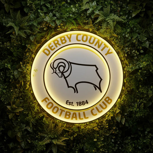 Luz de neón del Derby County