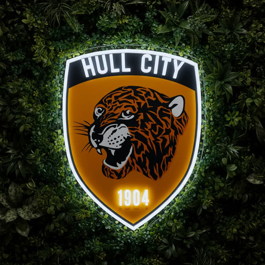 Letrero de neón de Hull City