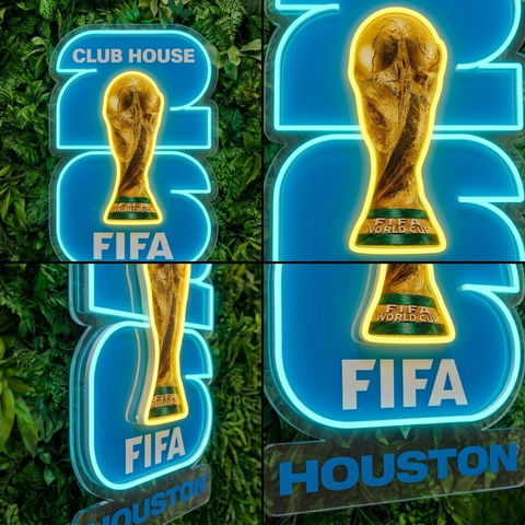 Houston World Cup Neon Sign