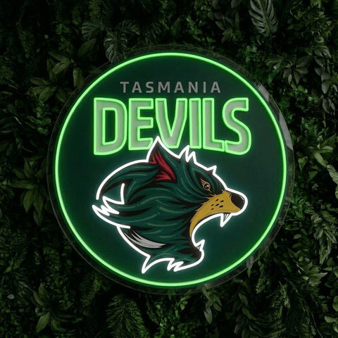 Tasmania Devils Neon Sign