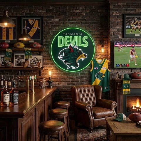 Tasmania Devils Neon Sign