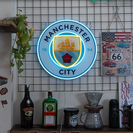 Luz de neón del Manchester City
