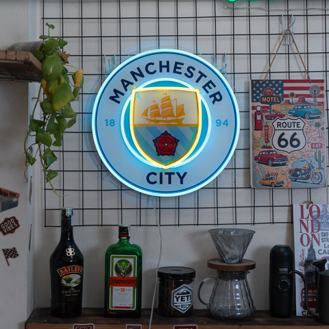 Luz de neón del Manchester City