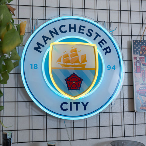 Luz de neón del Manchester City