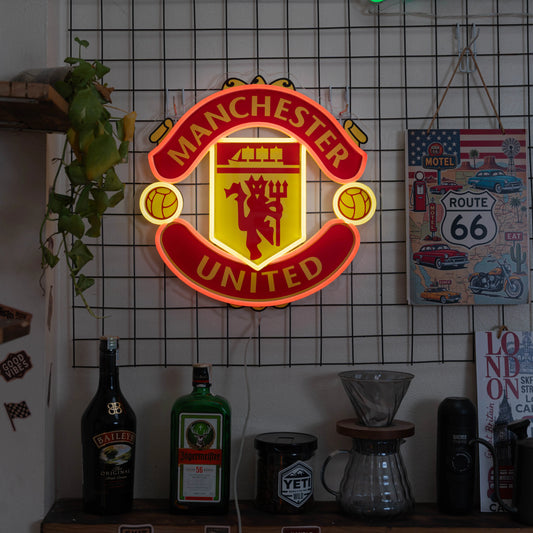 Luz de neón del Manchester United