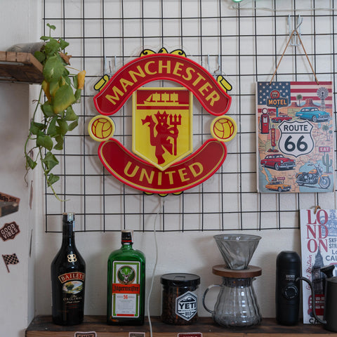 Luz de neón del Manchester United