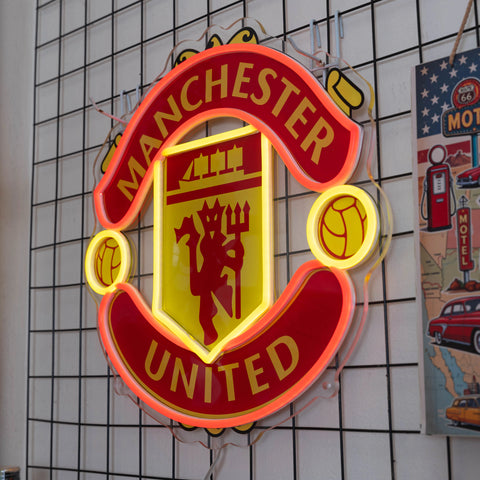 Luz de neón del Manchester United