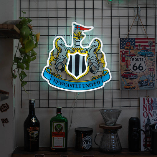 Luz de neón del Newcastle United