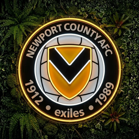 Letrero de neón de Newport County