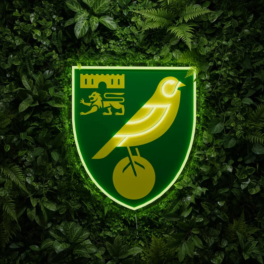 Letrero de neón de Norwich City