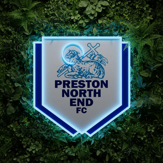 Letrero de neón de Preston North End