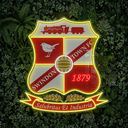 Letrero de neón de Swindon Town
