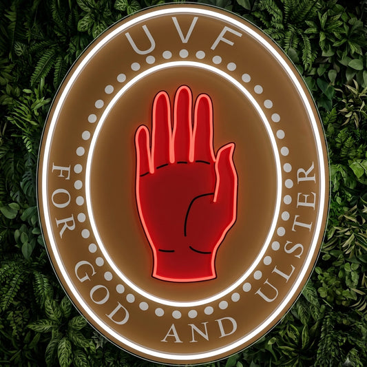 Luz de neón de la Ulster Volunteer Force