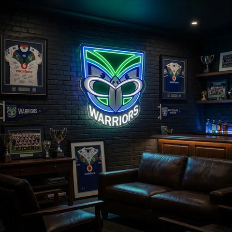New Zealand Warriors Neon Sign