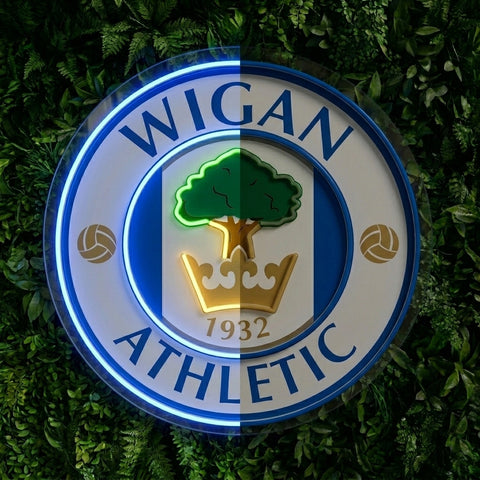 Wigan Athletic Crest Neon Sign