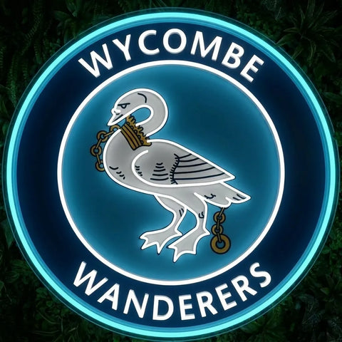 Wycombe Wanderers Crest Neon Sign