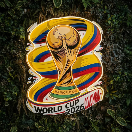Colombia National Team Neon Sign