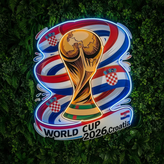 Croatia National Teams Neon Sign