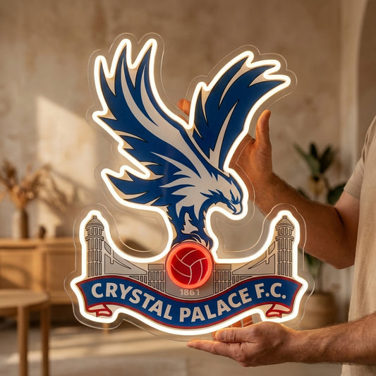 Luz de neón del Crystal Palace