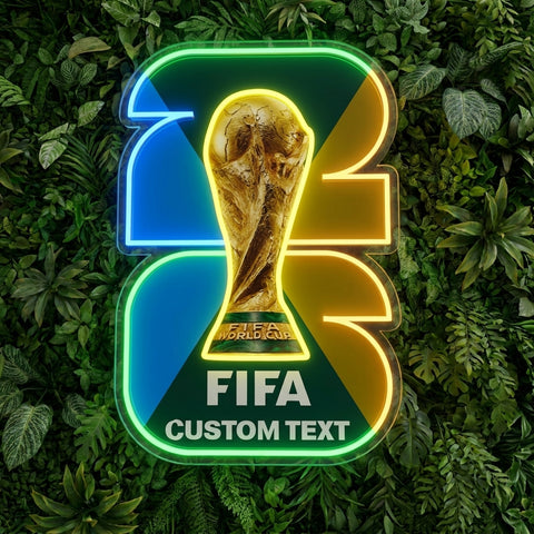Letrero de neón personalizado de la Copa del Mundo - Vancouver