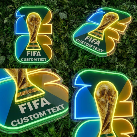 Letrero de neón personalizado de la Copa del Mundo - Vancouver