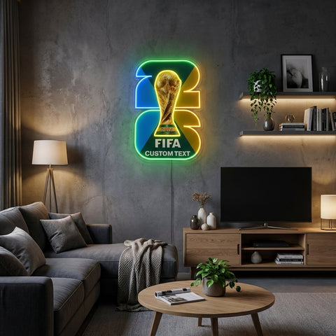 Letrero de neón personalizado de la Copa del Mundo - Vancouver