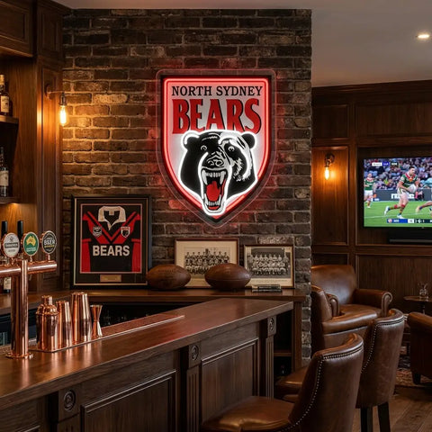 North sydney bears neon sign