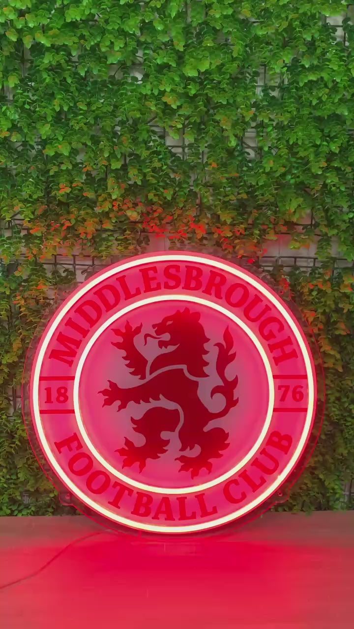 Luz de neón del Middlesbrough 1