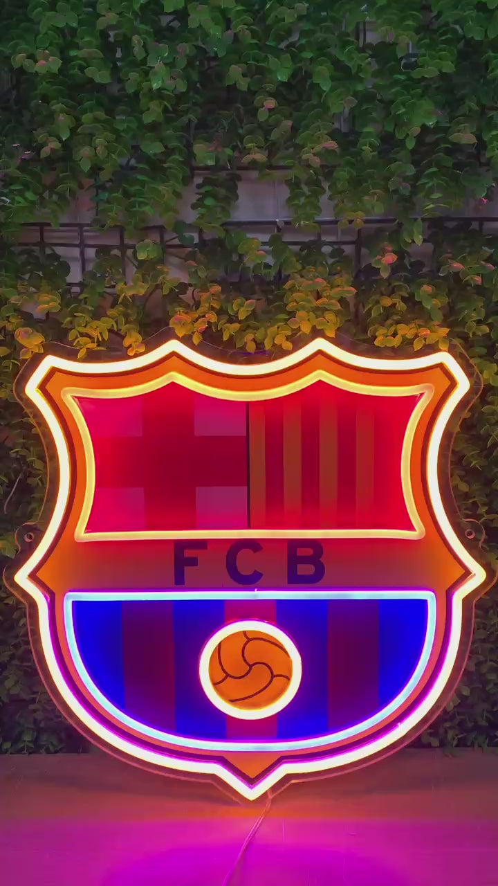 Luz de neón del Barcelona