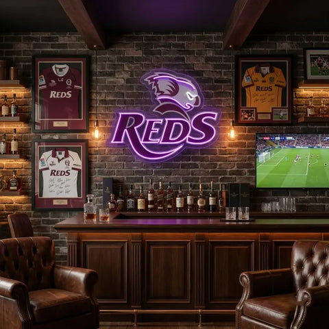 Queensland Reds Neon Sign