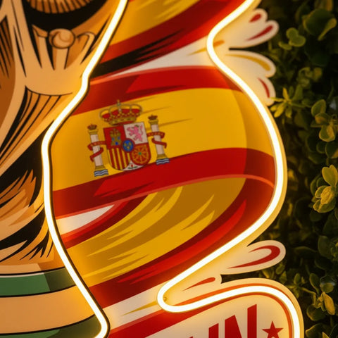 Letrero de neón de la Selección Nacional de España
