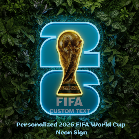 Letrero de neón personalizado de la Copa Mundial