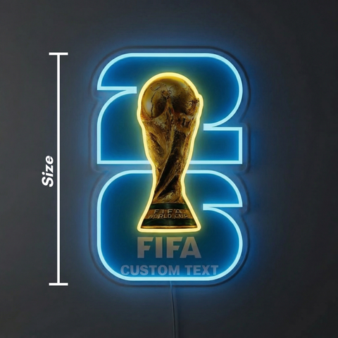 Letrero de neón personalizado de la Copa Mundial