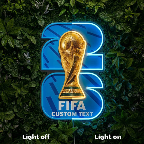 Letrero de neón de la Copa del Mundo - HOUSTON