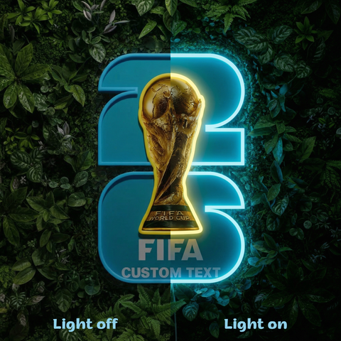 Letrero de neón personalizado de la Copa Mundial